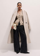Brown Merino Cashmere Contour Cardigan meandem
