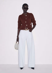 Cinnamon Straight Crop Cardigan meandem