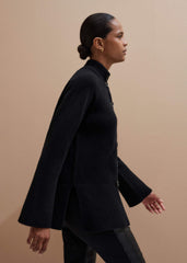 Black Button-Through Longline Cardigan meandem