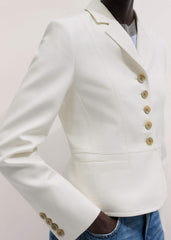 Ivory Fitted Utility Jacket meandem