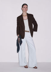 Brown Summer Oversized Blazer meandem