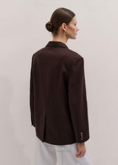 Brown Summer Oversized Blazer meandem