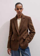 Brown Teddy Luxe Blazer meandem
