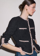 Black Straight Fit Jacket meandem