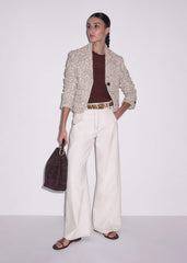 Cream Heritage Crop Jacket meandem