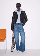 Black Perfect Little Biker Jacket meandem