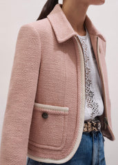 Pink Straight Crop Jacket meandem