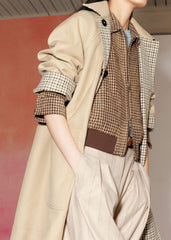 Camel Brown Reversible Mac + Hood meandem