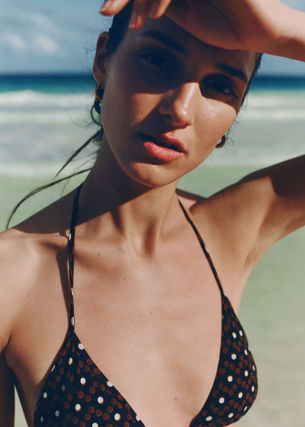 Cinnamon Brown Triangle Bikini Top meandem