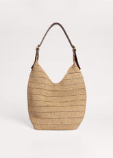 Tan Raffia Carry All Summer Bag meandem