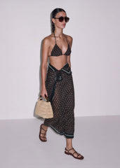 Black Geometric Sarong meandem
