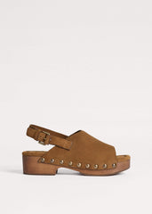 Brown Slingback Clog meandem