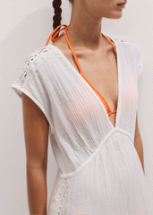 White Maxi Beach Dress meandem