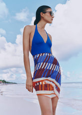 Orange Stripe Sarong meandem