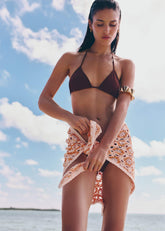 Cinnamon Brown Adjustable Triangle Bikini Top meandem