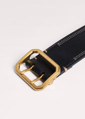 Black Double Prong Belt meandem