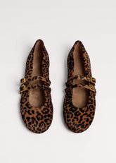 Dark Brown Leopard Ballet Flat meandem