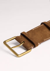 Brown Wide Waist Belt meandem