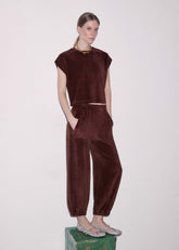 Cinnamon Brown Relaxed Jogger Set meandem
