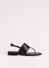 Black Minimal Sandal meandem