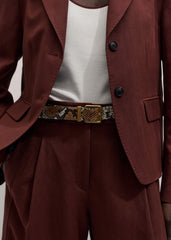 Cinnamon Brown Icon Oversized Blazer Suit meandem