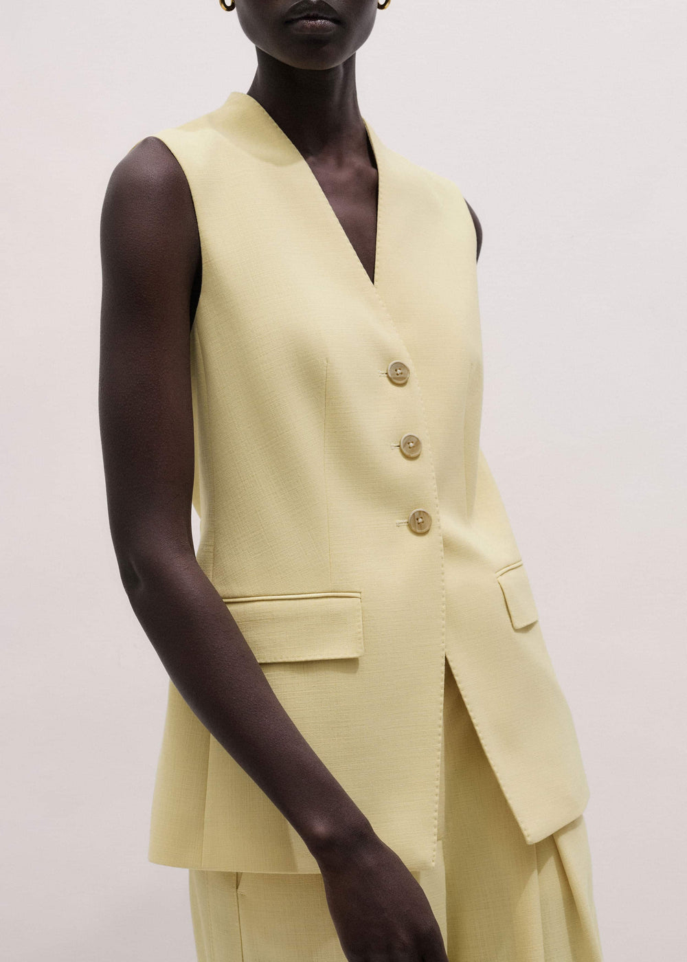 Yellow Longline Vest meandem