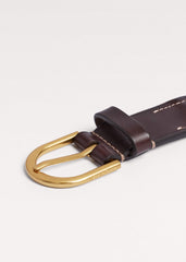 Natural Round Raffia Summer Belt meandem