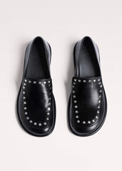 Black Stud Travel Loafer meandem