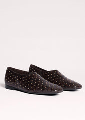 Brown Square Toe Slipper meandem