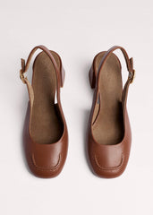 Brown Occasion Slingback meandem