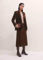 Brown Knee-High Stretch Boot meandem
