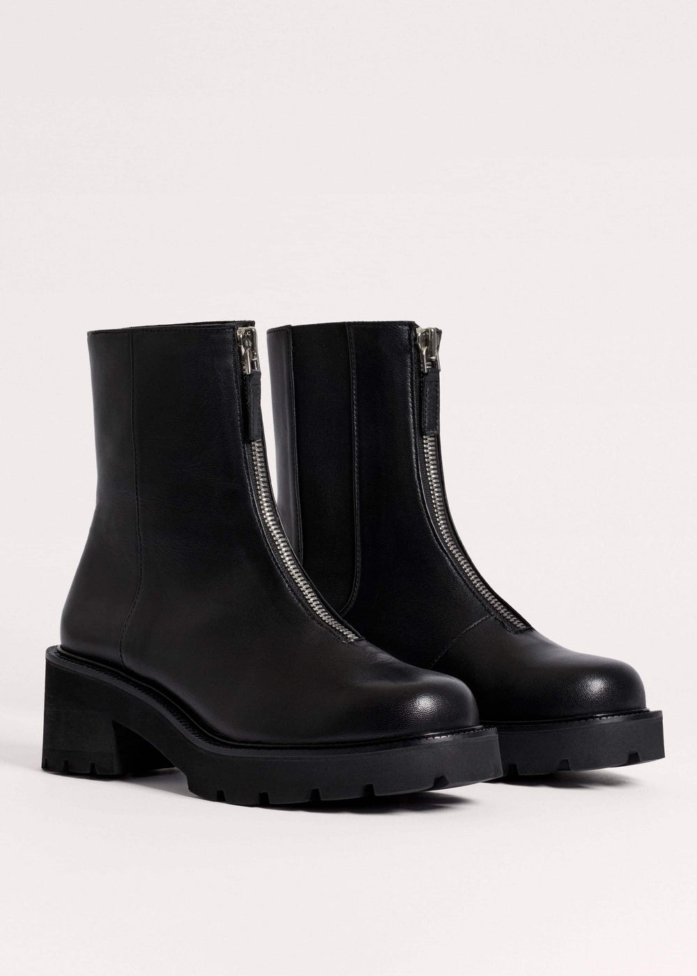 Black Zip Front Boot meandem