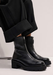 Black Zip Front Boot meandem