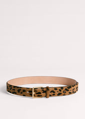 Brown Leopard Print Classic Belt meandem