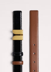Black Reversible Belt meandem
