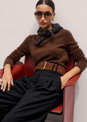 Brown Extra Wide Waisted Belt meandem
