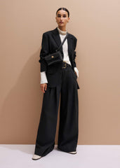 Black Extra Wide Waisted Belt meandem