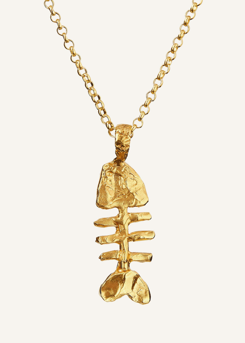 Gold Silhouette Of Summer Necklace meandem
