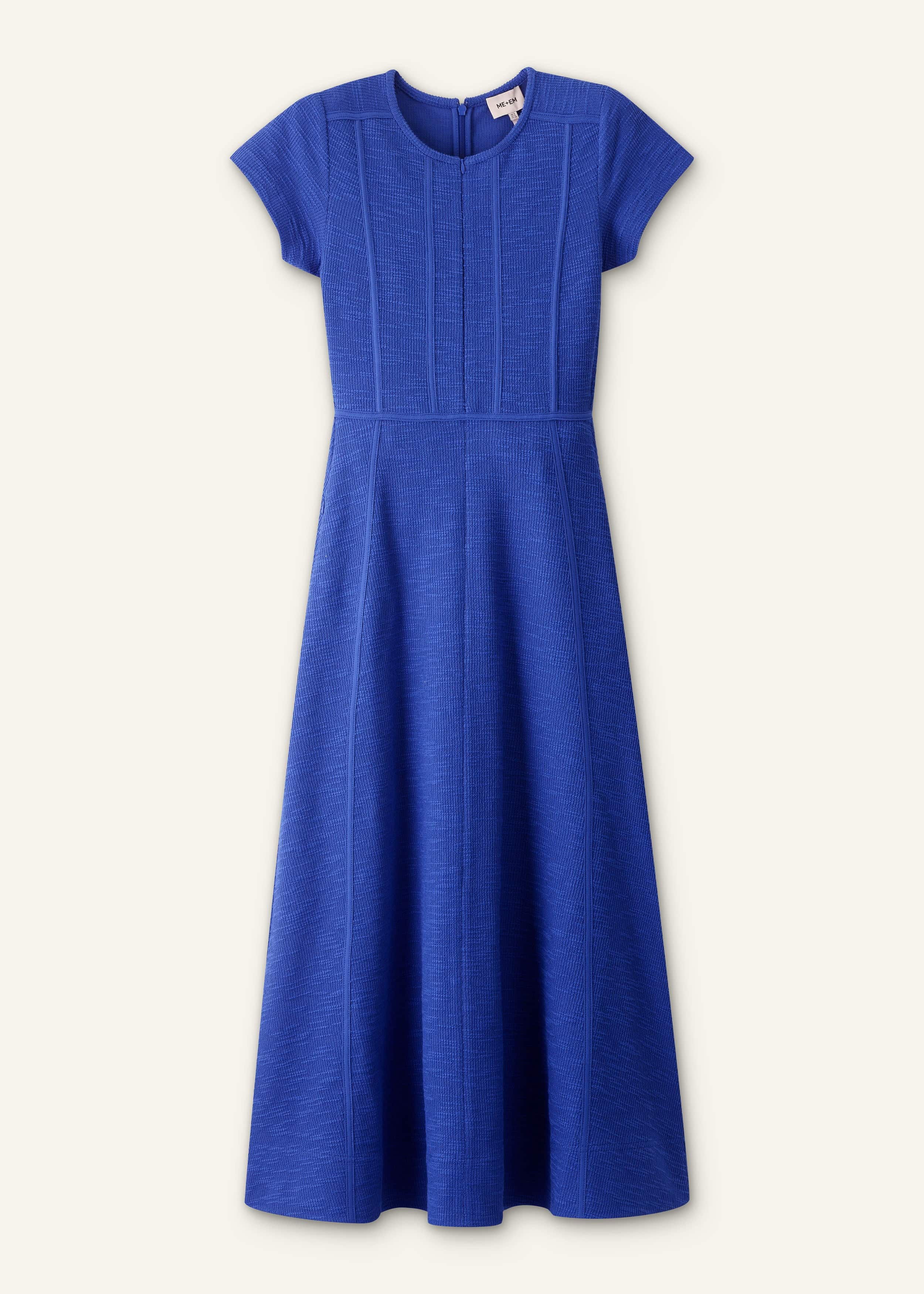 Blue Fit + Flare Maxi Dress meandem