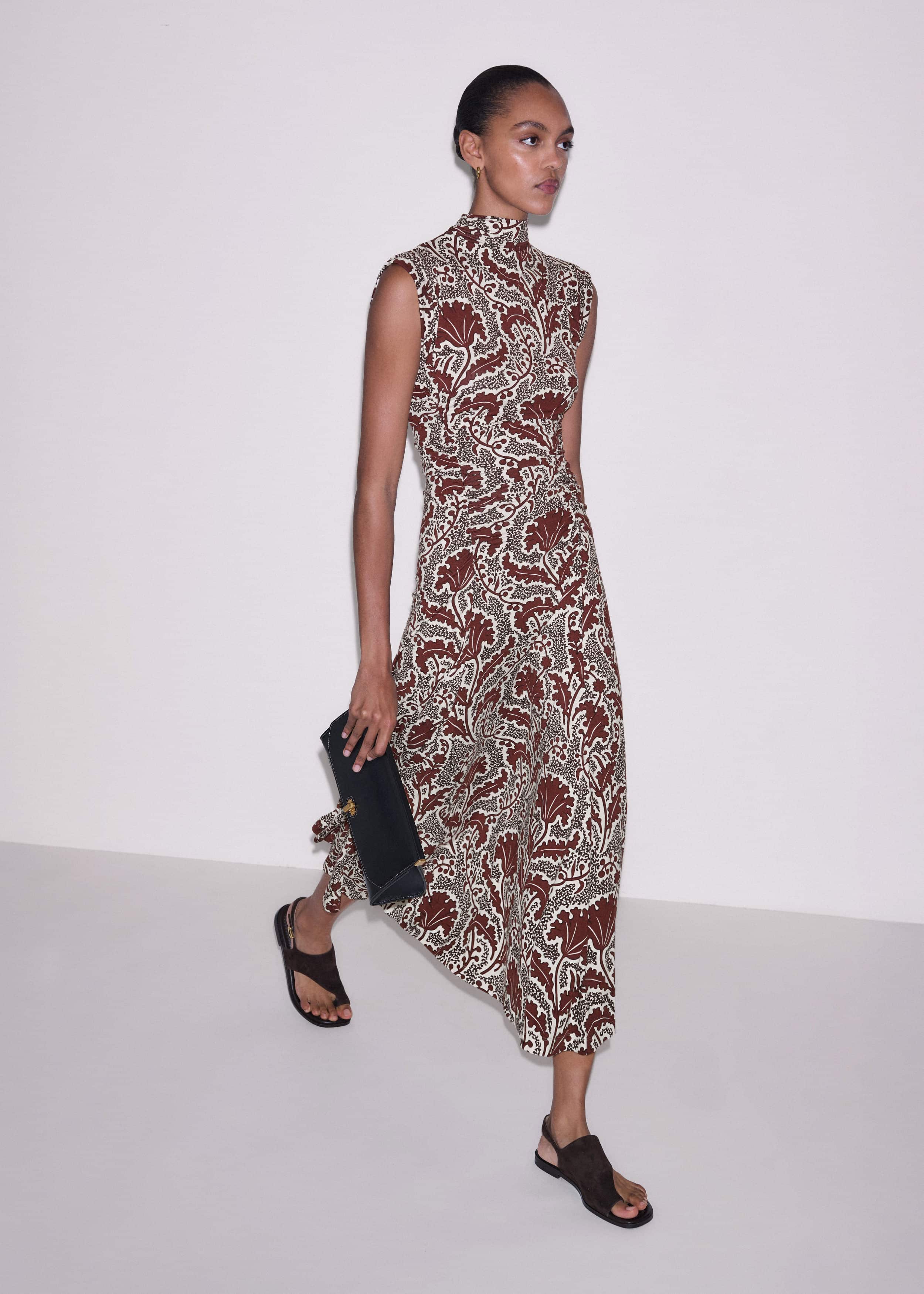Cinnamon Rising Wildflowers Print Fit + Flare Maxi Dress meandem