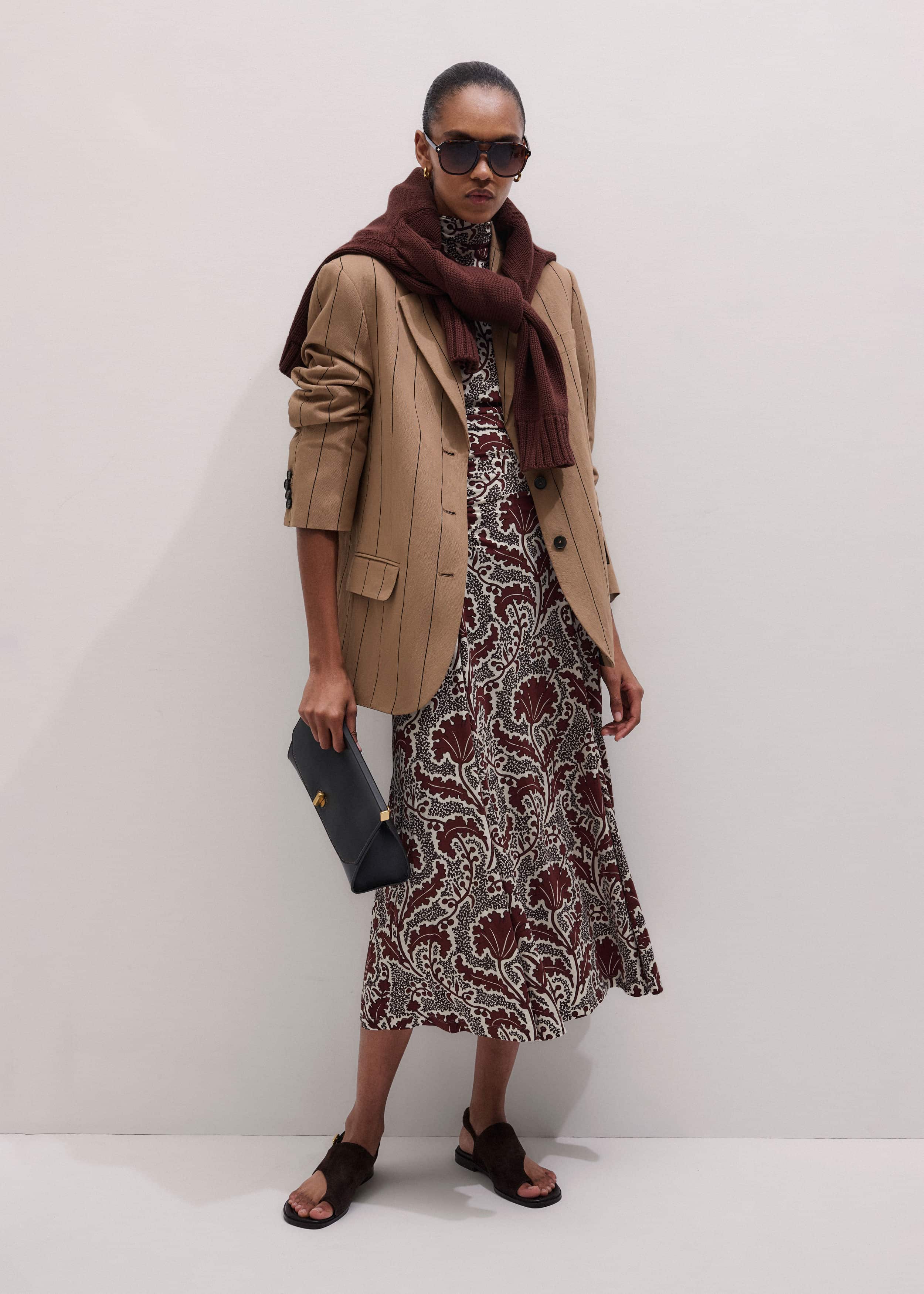 Cinnamon Rising Wildflowers Print Fit + Flare Maxi Dress meandem