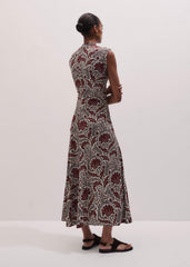 Cinnamon Rising Wildflowers Print Fit + Flare Maxi Dress meandem