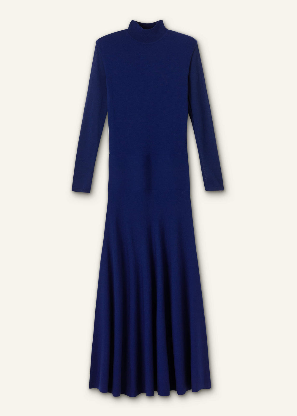 Blue High Neck Knit Maxi Dress + Layering Top meandem