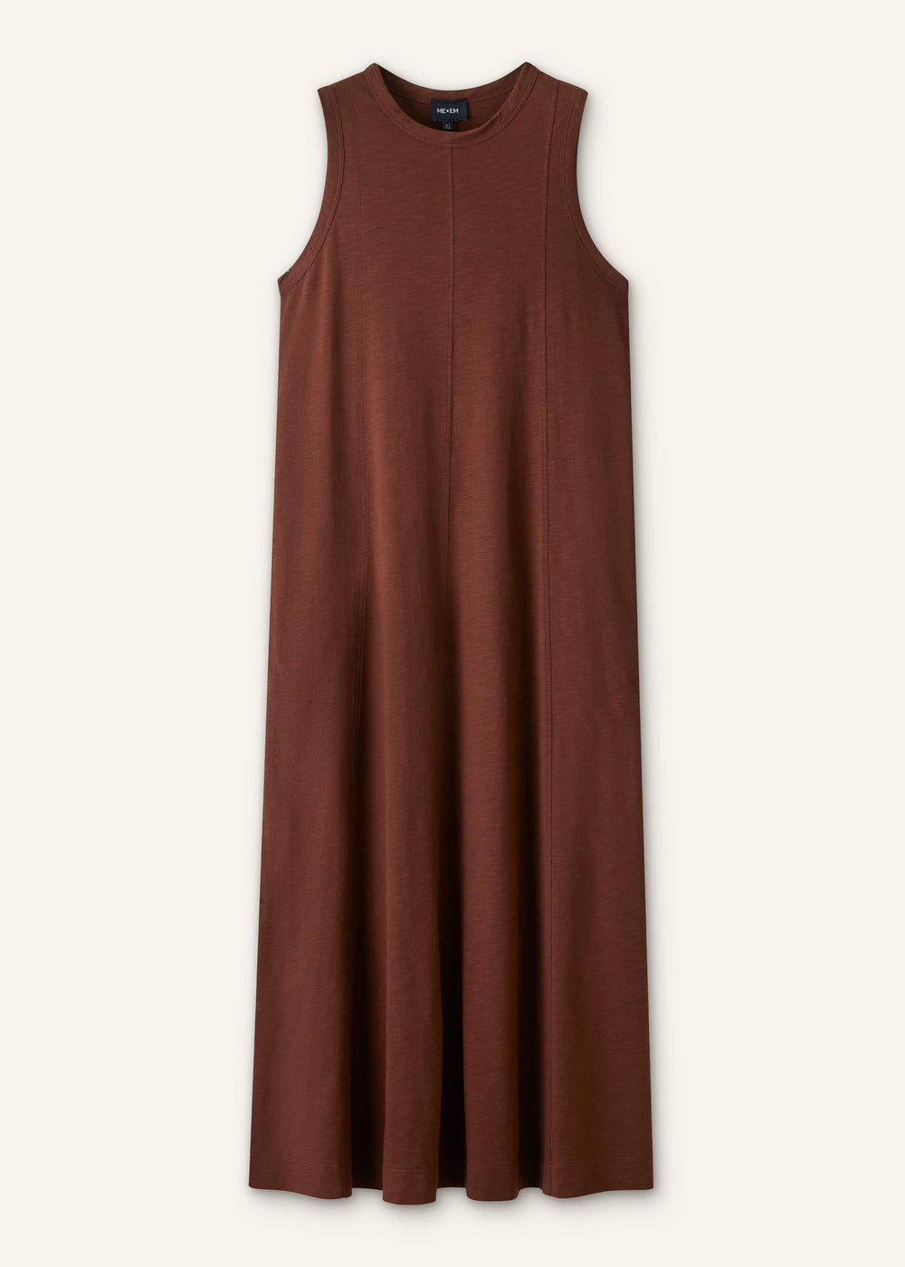 Cinnamon Brown Maxi Swing Dress meandem