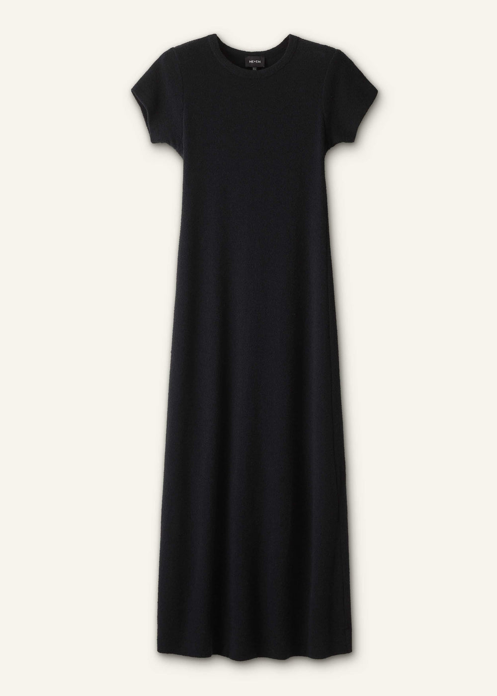 Black A-Line Maxi Tee Dress meandem