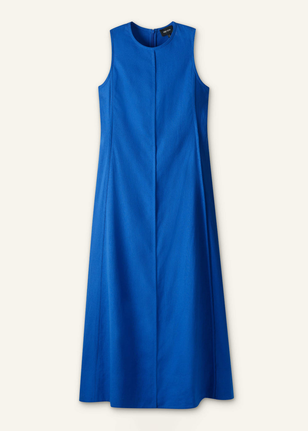 Blue Crease-Less Linen Effortless Maxi Dress meandem