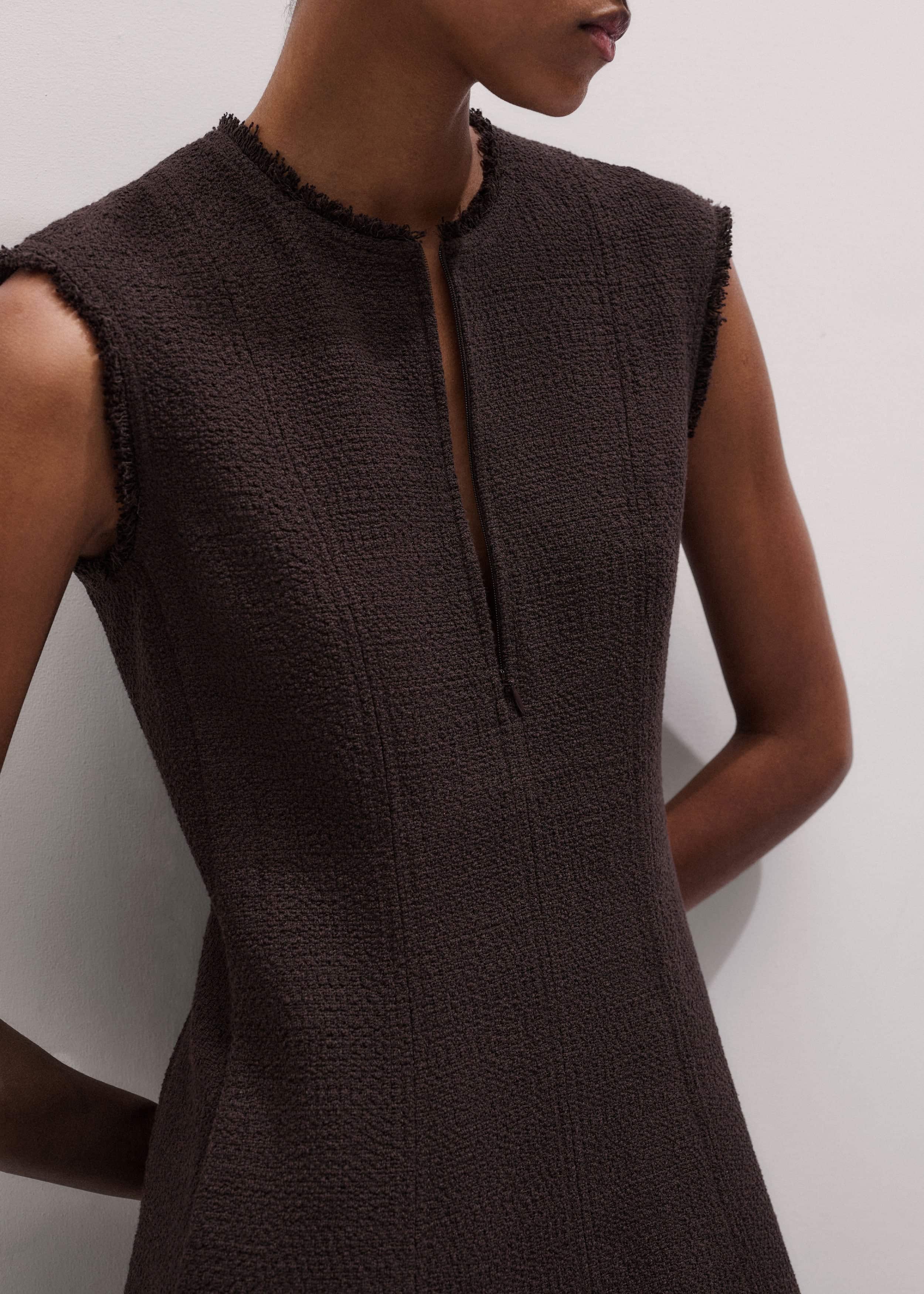 Brown Desk-To-Dinner Fit And Flare Maxi Dress meandem