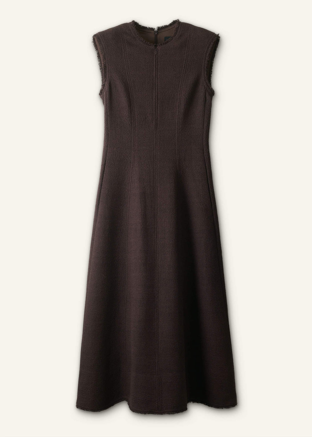 Brown Desk-To-Dinner Fit And Flare Maxi Dress meandem