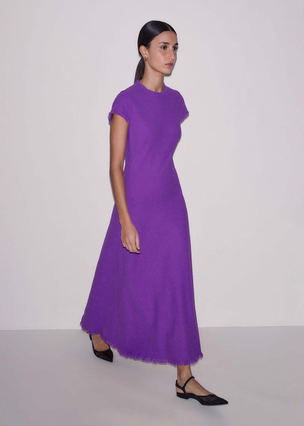Purple Bias Cut AM-PM Maxi Dress meandem