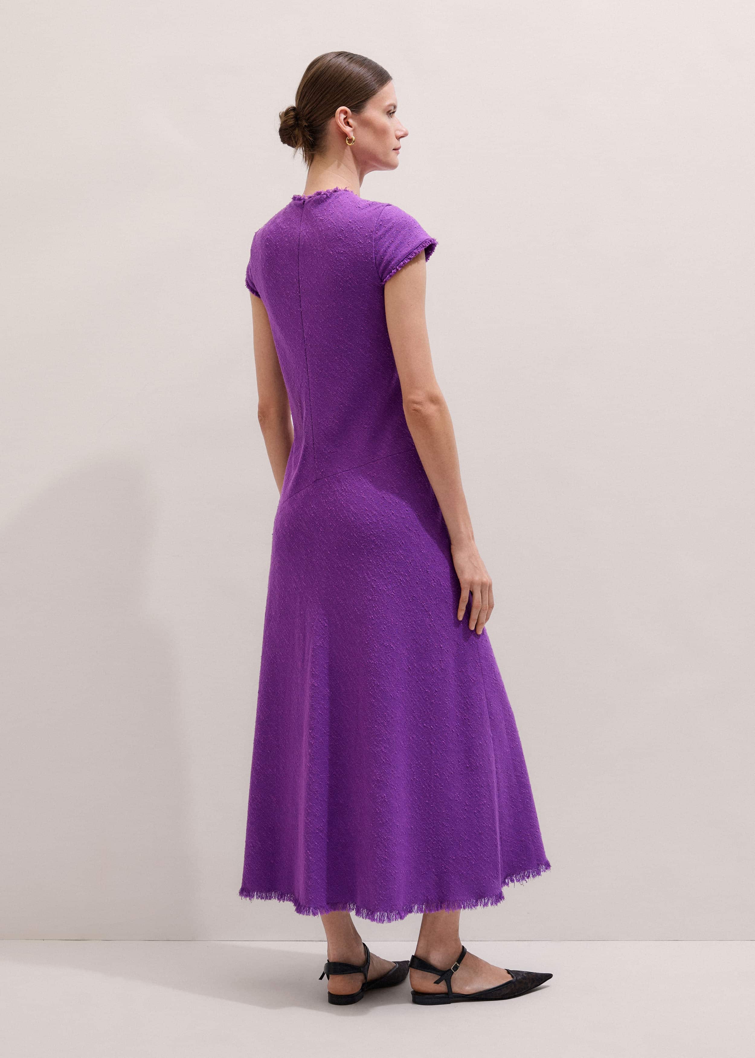 Purple Bias Cut AM-PM Maxi Dress meandem